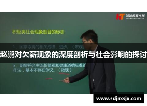 赵鹏对欠薪现象的深度剖析与社会影响的探讨